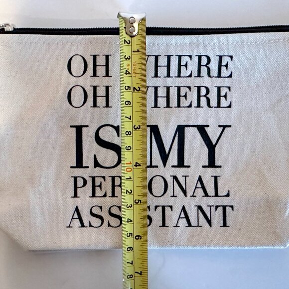 Los Angeles Trading Company The Perfect Pouch Canvas Makeup Cosmetic Bag - Picture 8 of 9